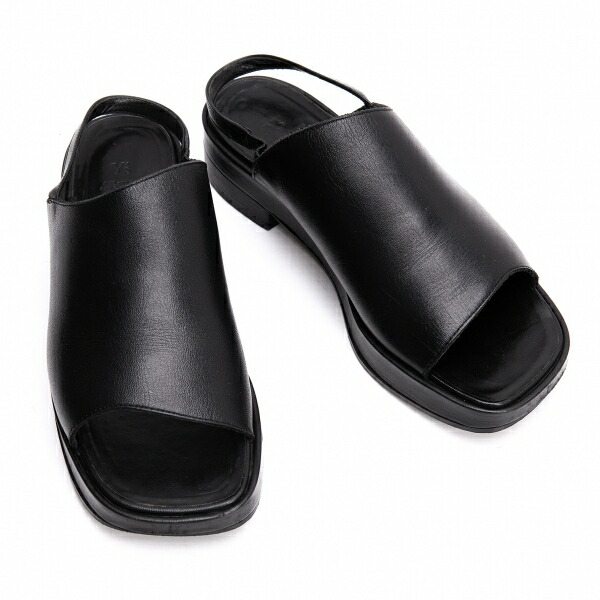 SALE！Y'sワイズ 黒レザーサンダル未使用 SALE！Y'sワイズ 黒レザーサンダル未使用 SALE！Y'sワイズ 黒レザー