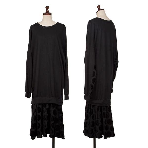 楽天市場】【中古】 ワイズY's ニット切替アシンメトリーワンピース 黒