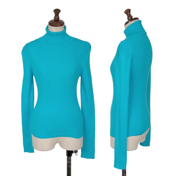 【極美品】CELINE フィービー期 リブニット　バイカラー　セーター M 極美品】CELINE フィービー期 リブニットバイカラーセーター M