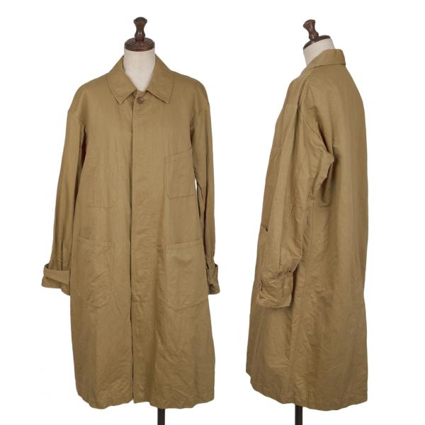 45r コットンリネン デニム コート 45Rリネンダックの908コート: WOMEN｜45R