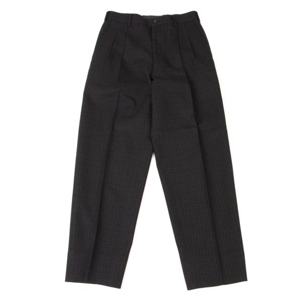 Comme Des Garçons Homme Deux チェック柄 スラックス コムデギャルソンオム パンツ スラックス チェック折り返し COMME des
