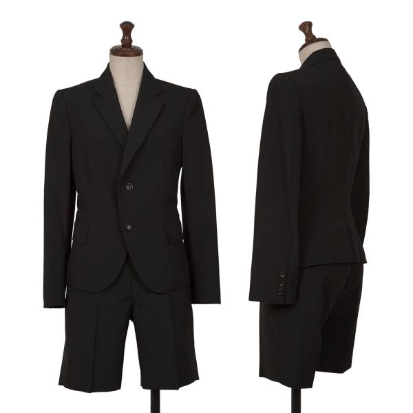 【中古】 ジュンヤワタナベ コムデ給仕JUNYA WATANABE COMME des GARCONS ストライプライニングセットアップ 黒SS【レディース】