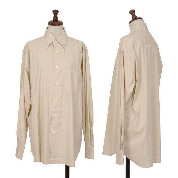 【中古】 プラダPRADA コットンナイロンストレッチレギュラーカラーシャツ ベージュ40【レディース】｜PLAYFUL 7,868円