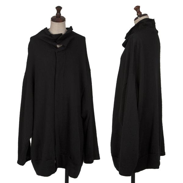 【中古】 ワイズY's アルパカ混紡スナップボタンニットカーディガン 黒2【レディース】|PLAYFUL