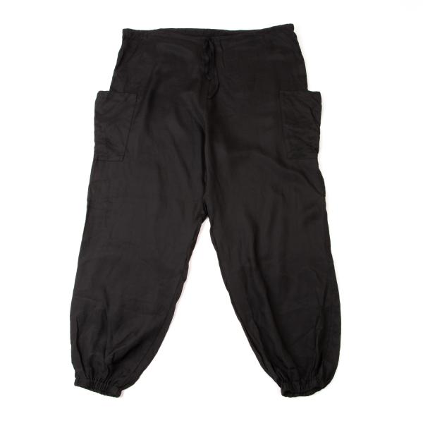 お値下げしましたヨウジヤマモト黒 サルエルパンツ ドローストリング付き s'yte ヨウジヤマモトyohjiyamamoto サルエルパンツ