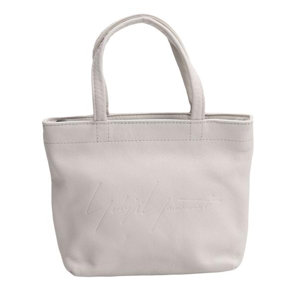 【中古】 ヨウジヤマモトYohji Yamamoto 型押しロゴミニハンドバッグ 白【レディース】｜PLAYFUL