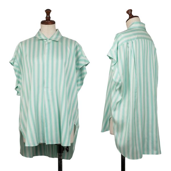 【美品】ブラミンク blamink 　コットンシルク　ストライプ 楽天市場】【中古】 BLAMINK ブラミンク ストライプ シルク