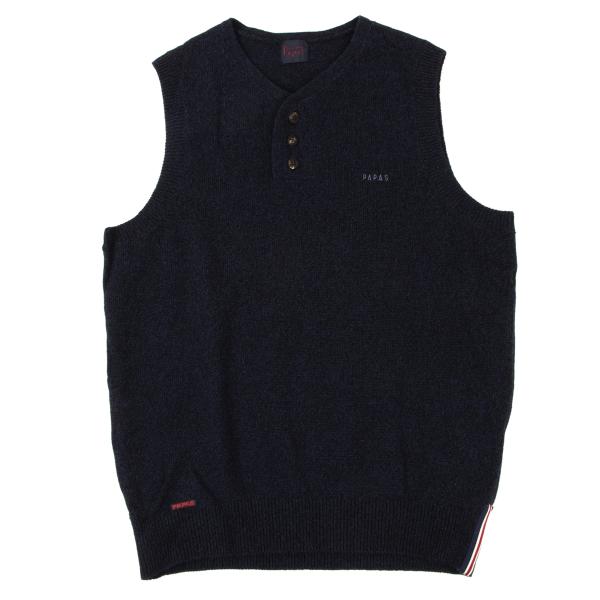 楽天市場】【中古】 パパスPapas コットンカシミヤヘムVカットニット