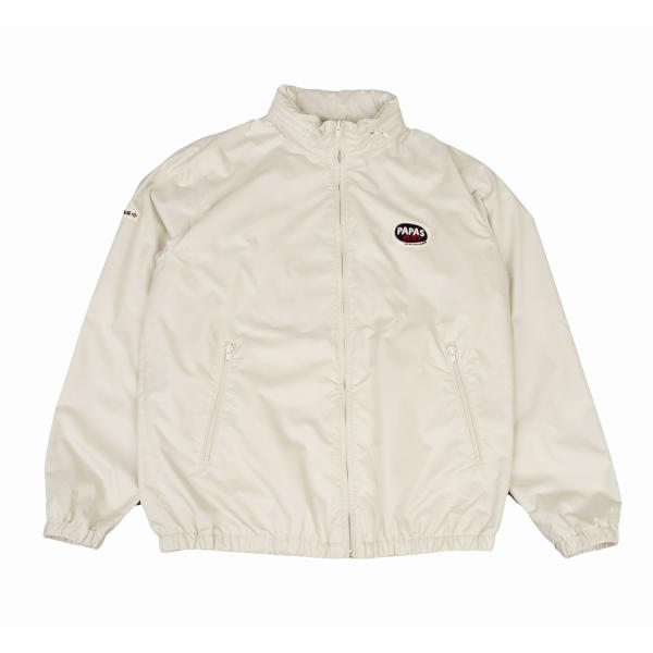 【中古】 パパスプラスPapas+ リップストップポリジップブルゾン オフベージュL【メンズ】