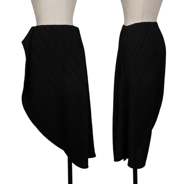 【中古】 プリーツプリーズPLEATS PLEASE 変形リーフデザインスカート 黒3【レディース】｜PLAYFUL