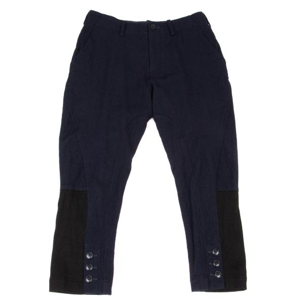 楽天市場】【中古】 ワイズY's 切替ニータックテーパードパンツ 黒1