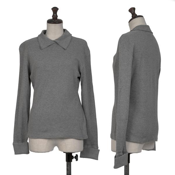 【中古】 ジュニアゴルチエJUNIOR GAULTIER コットン襟デザインカットソー グレー40【レディース】｜PLAYFUL 11,623円