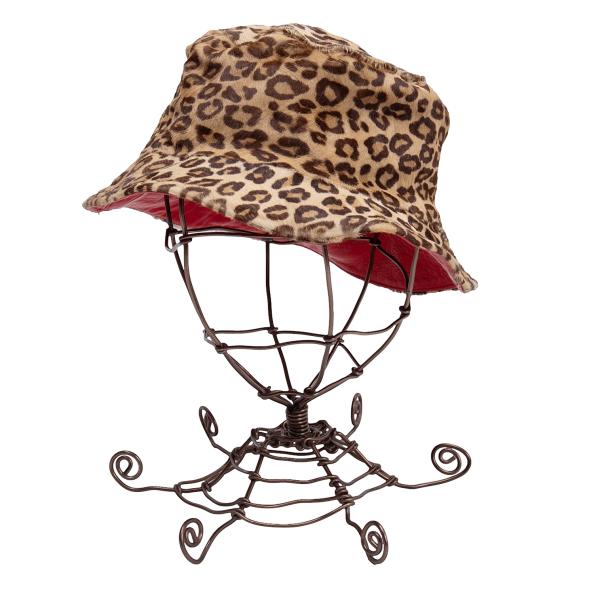 【中古】 ドルチェ&ガッバーナDOLCE&GABBANA ハラコレオパード柄バケットハット ベージュ茶他57【レディース】｜PLAYFUL 12,539円