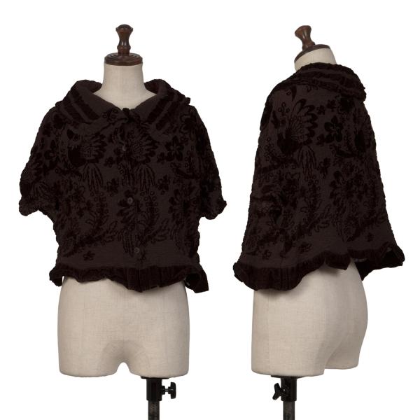 【中古】 イッセイミヤケミーISSEY MIYAKE me 製品染めフラワーフロッキープリントブラウス 茶焦げ茶F【レディース】｜PLAYFUL 21,072円