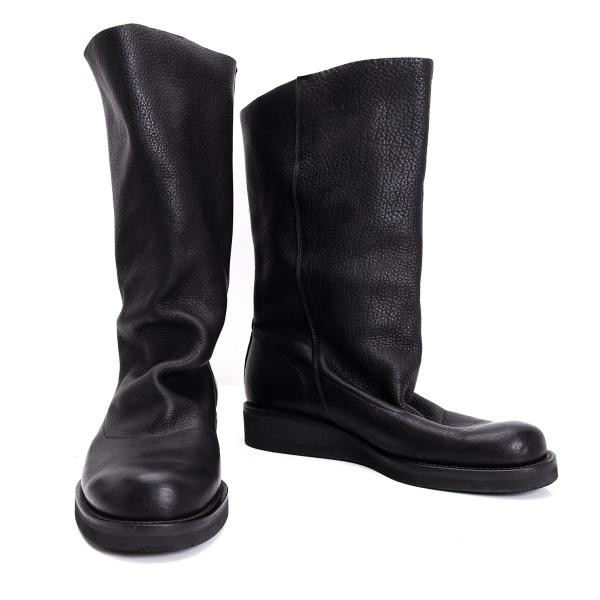 楽天市場】【中古】yohji yamamoto+Noirフラットロングブーツ NU- E01