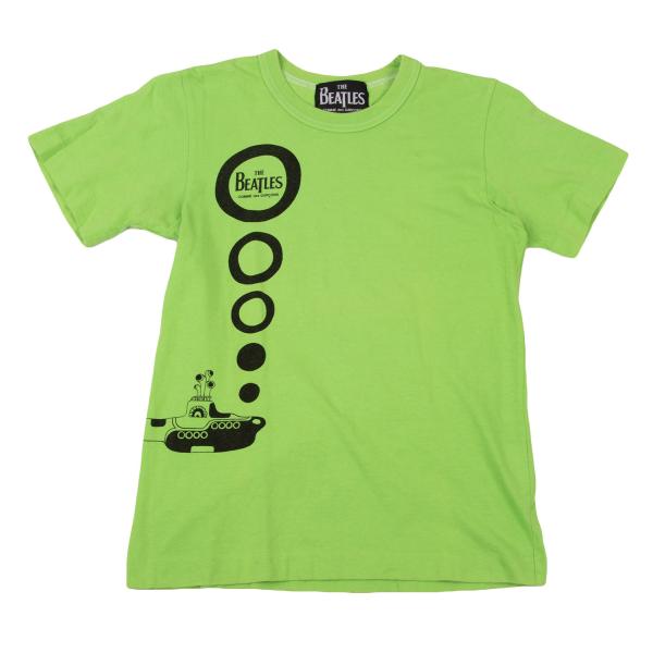 //コムデギャルソン COMME des GARCONS*THE BEATLESアップルパッチボーダーTシャツ*S長袖マスタード/ホワイト(2-2401-236)【13A42】 コムデギャルソン COMME des GARCONS*THE BEATLESアップルパッチ