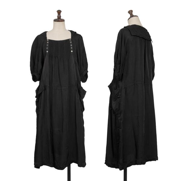 コムコム コムデギャルソン×ジュープ バイ ジャッキー シルクセーラーカラーロングブラウス 黒青S 【レディース】 COMME des GARCONS コムコム コムデギャルソン×ジュープ バイ
