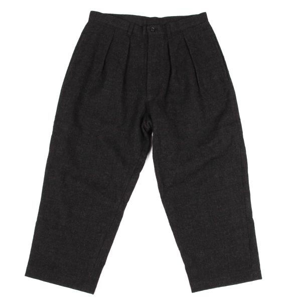 【中古】 トリココムデギャルソンtricot COMME des GARCONS ウールメランジチェックツータックパンツ チャコールピンクS【レディース】｜PLAYFUL