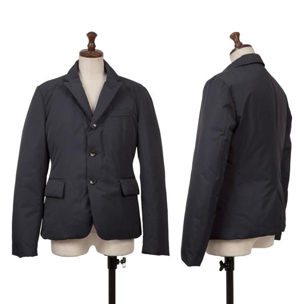 【中古】 コムコム コムデ給仕COMME des GARCONS ダウンテーラードジャケット 紺S【レディース】
