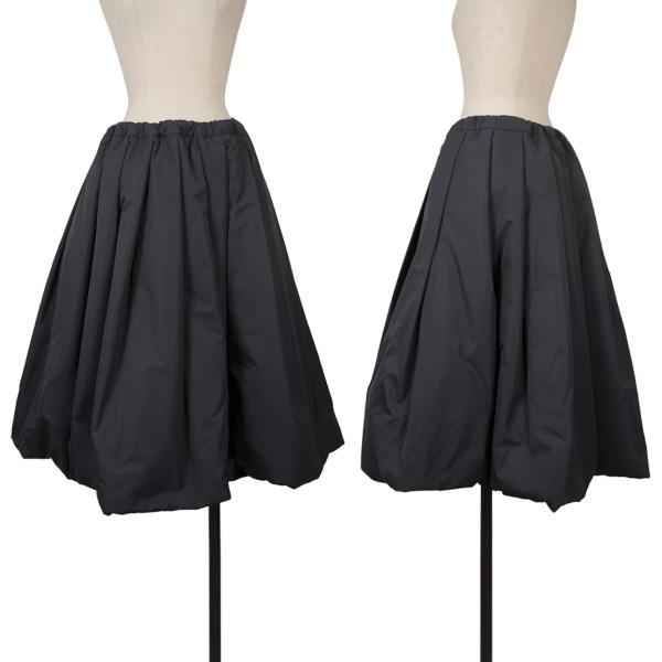 【中古】 コムコム コムデ給仕COMME des GARCONS ダウンプリーツフレアスカート 紺S【レディース】