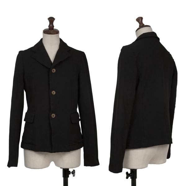 【中古】 コムコム コムデ給仕COMME des GARCONS 染め3Bポリ上衣 黒XS【レディース】