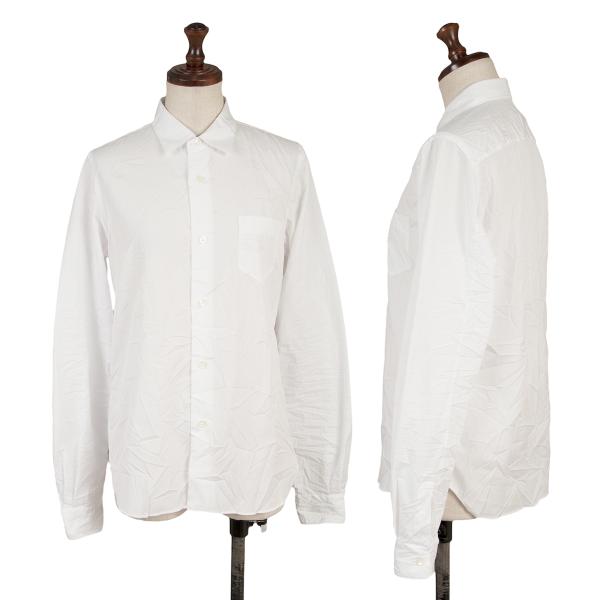【中古】 ジュンヤワタナベ コムデギャルソンJUNYA WATANABE COMME des GARCONS シワプリーツ長袖シャツ 白S【レディース】|PLAYFUL