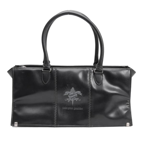 【美品】ジャンポールゴルチエ トートバッグ ロゴ 型押し ブラック レザー 楽天市場】【中古】 ジャンポールゴルチエJPG ロゴ型押し