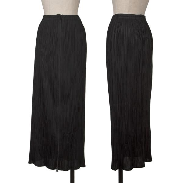 【中古】 プリーツプリーズPLEATS PLEASE フロントジッププリーツスカート 黒3【レディース】｜PLAYFUL