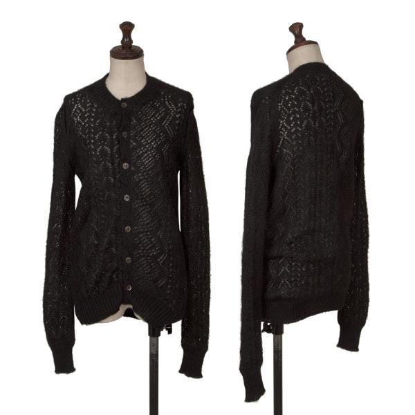 【中古】 ジュンヤワタナベ コムデギャルソンJUNYA WATANABE COMME des GARCONS かぎ編みラメニットカーディガン 黒S【レディース】|PLAYFUL