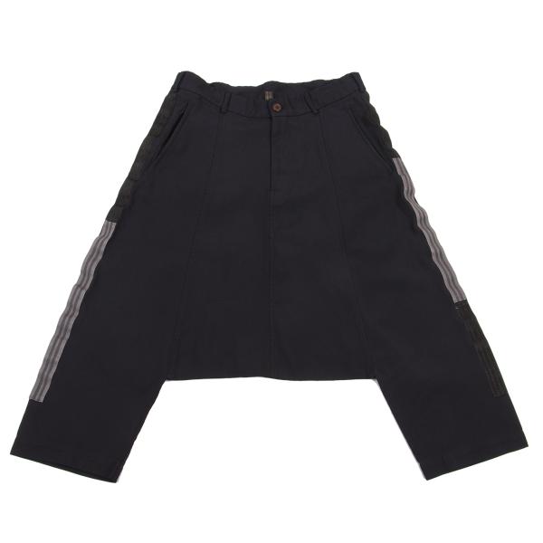 コムデギャルソン 黒 レース生地 変形 サルエルパンツ COMME des GARCONS コムデギャルソンCOMME エステル変形サルエル