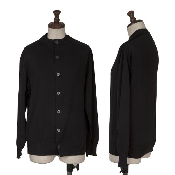 【中古】 トリココムデギャルソンtricot COMME des GARCONS アウトシームウールニットカーディガン 黒M【レディース】｜PLAYFUL