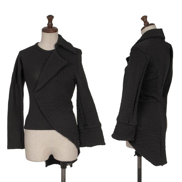 【中古】 コムデギャルソンCOMME des GARCONS ハーフジャケットドッキングメッシュカットソー 黒S【レディース】｜PLAYFUL