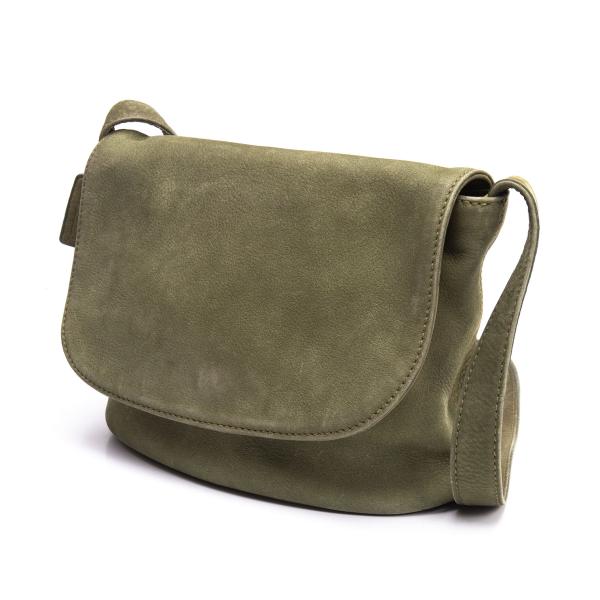 【中古】 コーチCOACH レザーフラップショルダーバッグ カーキ【レディース】｜PLAYFUL