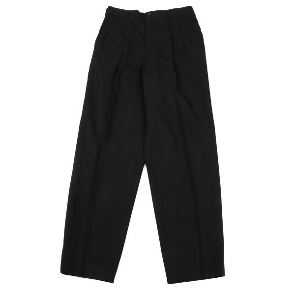 コムデギャルソンオム　パンツ　スラックスパンツ　ウール100% 黒 COMME des GARCONS HOMME - コムデギャルソンオム ウールトロ