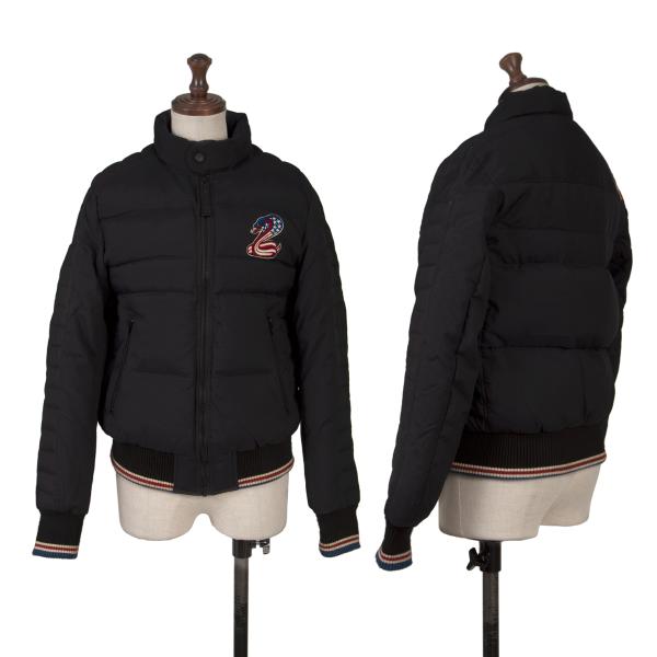 【中古】 ヒステリックグラマーHYSTERIC GLAMOUR アメリカンスネーク刺しゅう落ち込む上衣 紺M位【レディース】