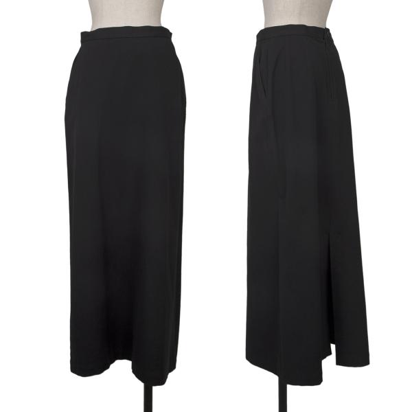 【中古】 イッセイミヤケISSEY MIYAKE コットンストレッチスカート 紺L【レディース】｜PLAYFUL