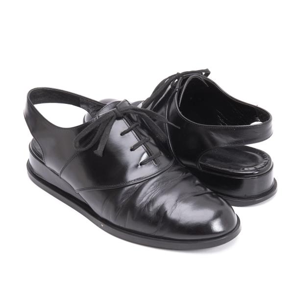 【中古】 トリココムデギャルソンtricot COMME des GARCONS オープンヒールレザーシューズ 黒23cm位【レディース】|PLAYFUL