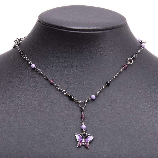 楽天市場】【中古】ANNA SUI / 2連 ネックレス アナスイ 蝶