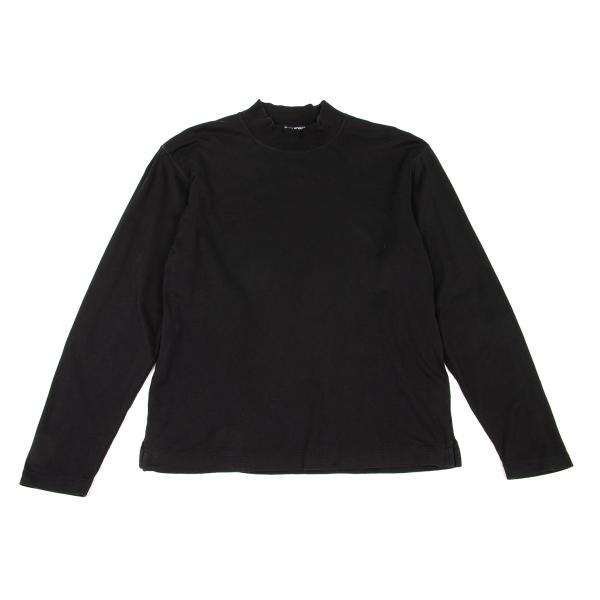 【中古】 イッセイミヤケ メンISSEY MIYAKE MEN コットンモックネックカットソー 黒2【メンズ】 トップス-Tシャツ・カットソー