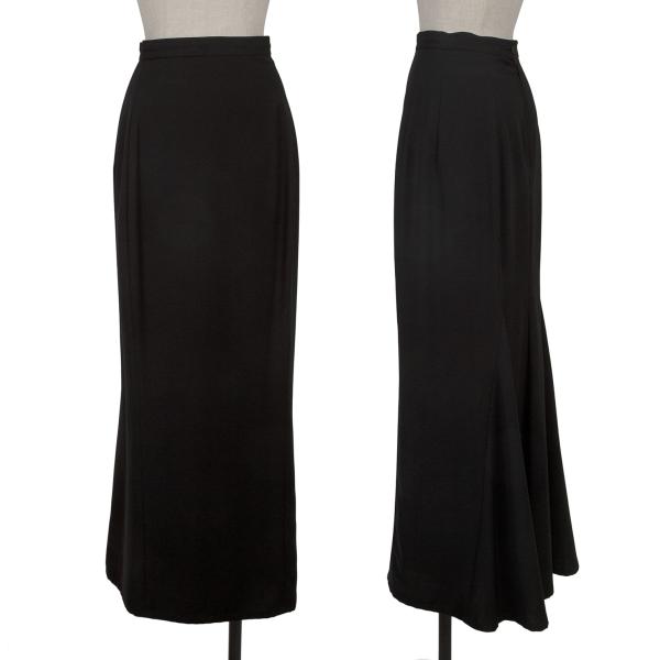 【中古】 ヨウジヤマモト ノアールYohji Yamamoto NOIR ポリロングスカート 黒2【レディース】｜PLAYFUL