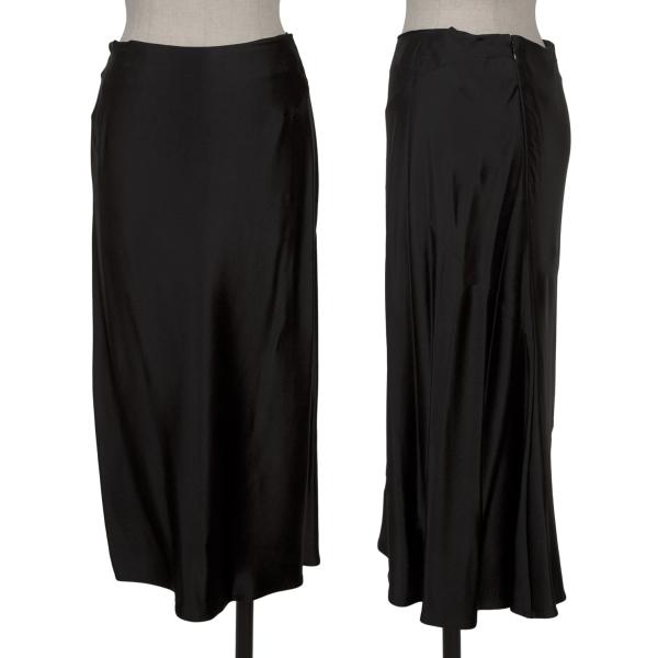 【中古】 ヨウジヤマモトファムYohji Yamamoto FEMME シルクバックバイアス切替スカート 黒2【レディース】|PLAYFUL