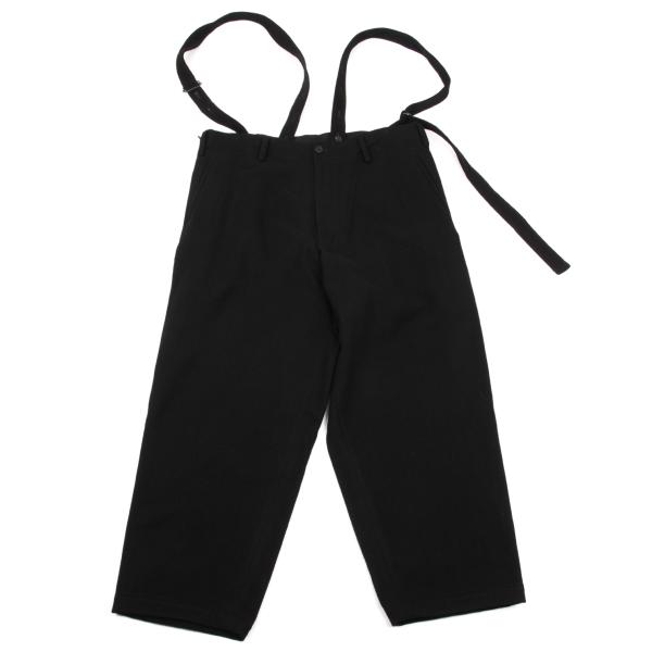 【中古】 ヨウジヤマモト ファムYohji Yamamoto FEMME ウールサイドジップサスペンダーワイドパンツ 黒3【レディース】｜PLAYFUL