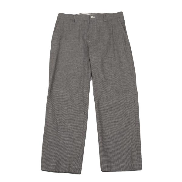 【中古】 トリコ コムデ給仕tricot COMME des GARCONS パピートゥースコットンリネンパンツ 黒白M【レディース】