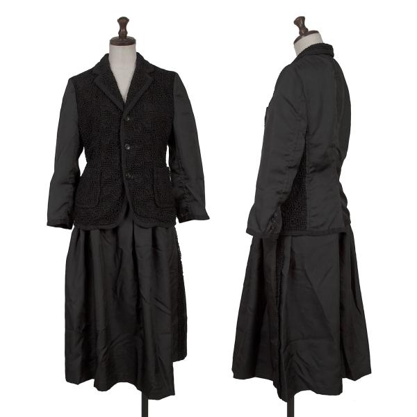 【中古】 トリココムデギャルソンtricot COMME des GARCONS レースデザインセットアップ 黒M M位【レディース】