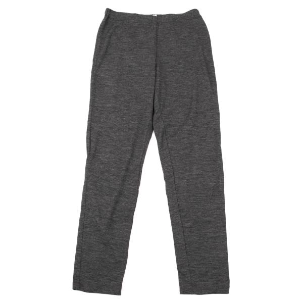 【中古】 コムデ給仕COMME des GARCONS ウールニットレギンスパンツ 薄墨色M位【レディース】