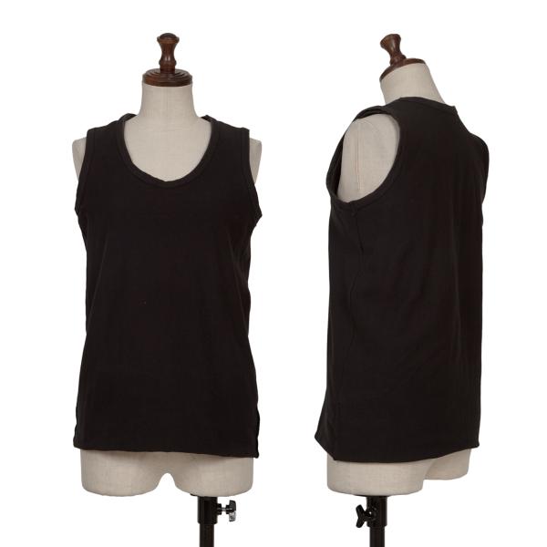 【中古】 トリココムデギャルソンtricot COMME des GARCONS コットンストレッチダブルデザインタンクトップ 黒M【レディース】 レディースファッション-トップス-タンクトップ
