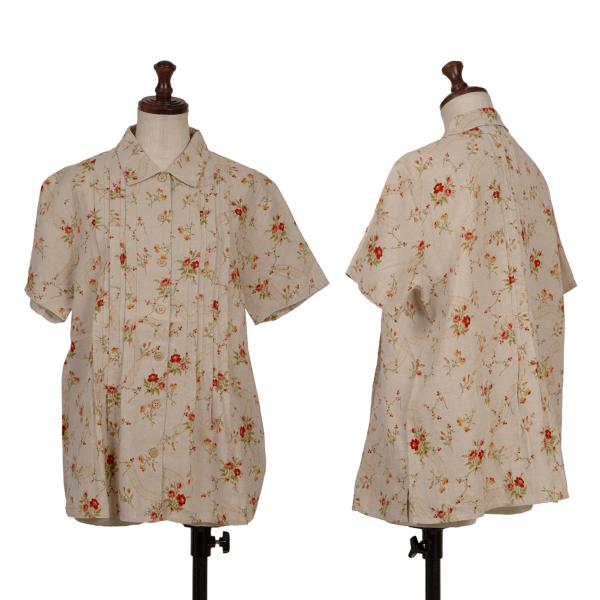マドモアゼルノンノンMademoiselle NON NON コットン花柄ハートプリントTシャツ オフ他40L 【レディース】 マドモアゼルノンノンMademoiselle NON NON コットン花柄ハート