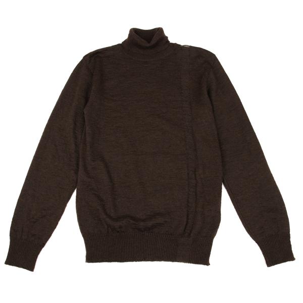 【中古】 ワイズフォーメンY\u0027s for men 衝突産業タートルネック編み物 焦げ茶3【メンズ】