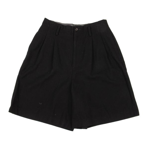 【中古】 トリココムデギャルソンtricot COMME des GARCONS ウールツータックハーフパンツ 黒M【レディース】｜PLAYFUL