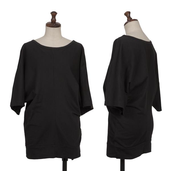 【中古】 ジュンヤワタナベ コムデ給仕JUNYA WATANABE COMME des GARCONS コットンドレープドルマンスリーブカットソー 黒M位【レディース】